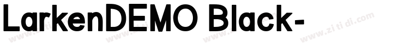LarkenDEMO Black字体转换
